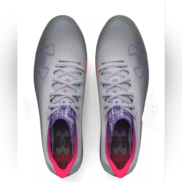 Under Armour Women's Blur Smoke MC Football Cleats-There are No Limits - Picture 4 of 7